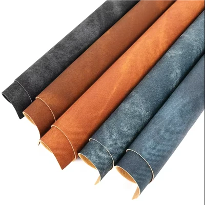 Tugev vintage kauboikangas Vegan PVC kunstnahk